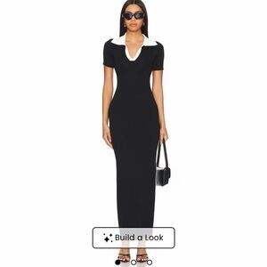 REVOLVE Black and White Maxi Dress